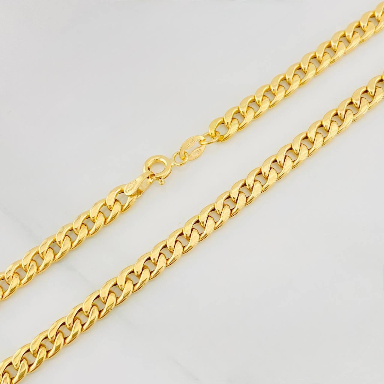Cadena Cubana 4.15g / 20 in / 4.38mm Oro Amarillo 18K