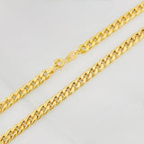Cadena Cubana 7.75g / 28 in / 2.6mm Oro Amarillo 18K