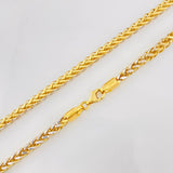 Cadena Franco 19.05g / 26 in / 3.59mm Dos Oros Amarillo Blanco 18K