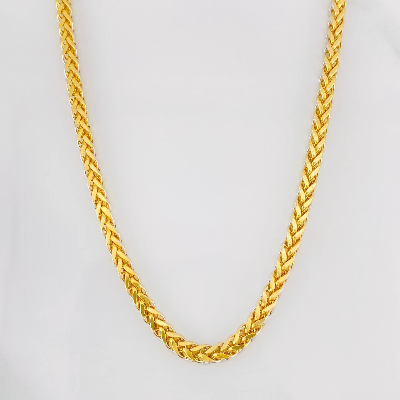Cadena Franco 19.05g / 26 in / 3.59mm Dos Oros Amarillo Blanco 18K
