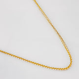 Cadena Franco 5.05g / 24 in / 1.74mm Dos Oros Amarillo Blanco 18K