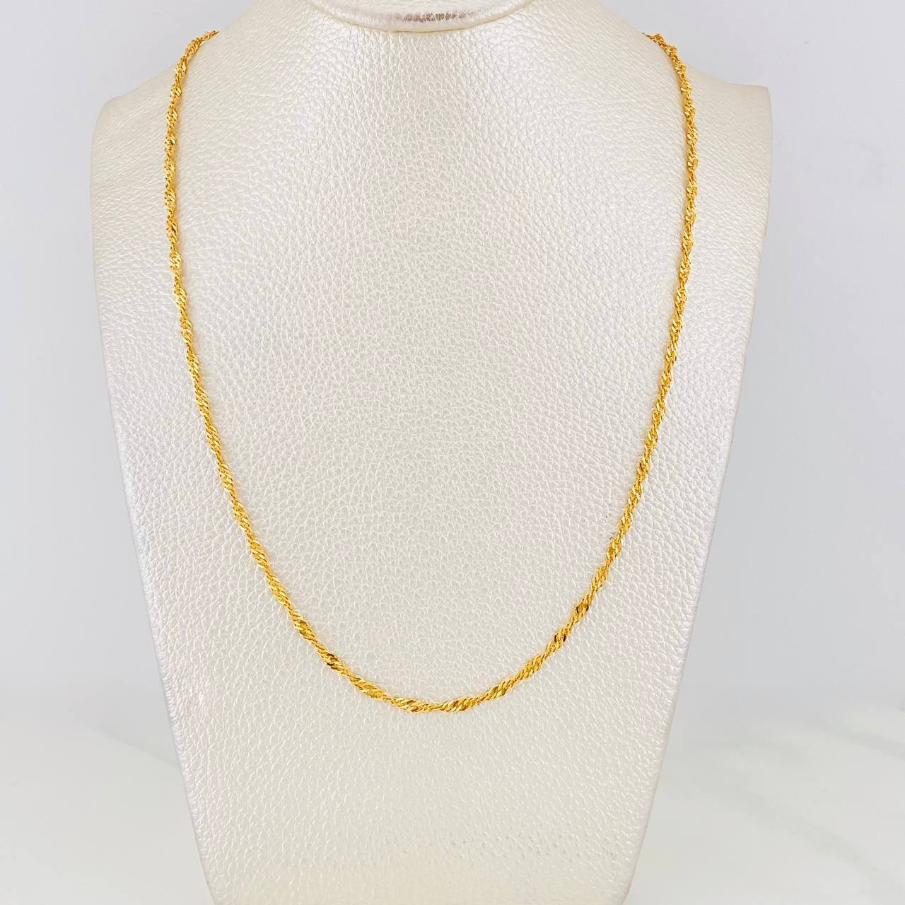 Cadena Singapur 5.55g / 24 in / 2.24mm Oro Amarillo 18K