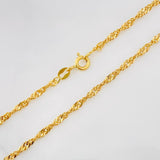 Cadena Singapur 5.55g / 24 in / 2.24mm Oro Amarillo 18K