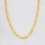 Cadena Figaro 9.15g / 24 in / 4.35mm Oro Amarillo 18K