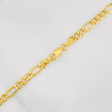 Cadena Figaro 9.15g / 24 in / 4.35mm Oro Amarillo 18K
