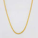 Cadena Franco 2.15g / 24 in / 1.6mm Dos Oros Amarillo Blanco 18K