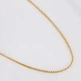 Cadena Franco 2.15g / 24 in / 1.6mm Dos Oros Amarillo Blanco 18K