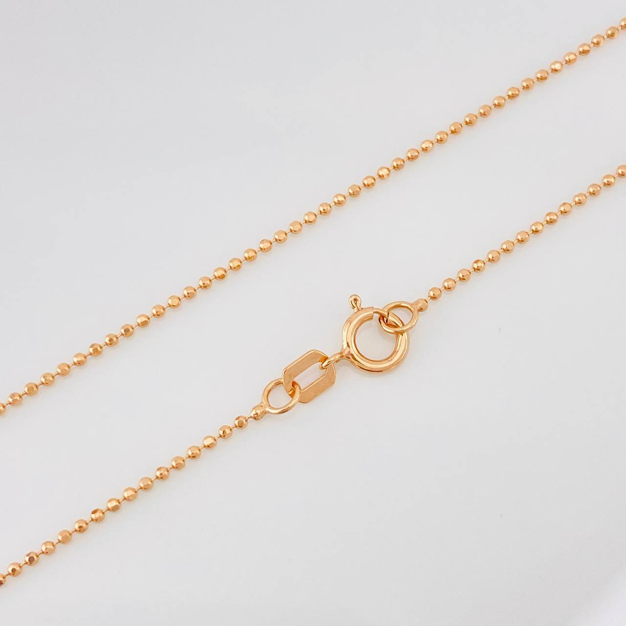 Cadena Militar 2.35g / 24 in / 1mm Oro Rosa 18K