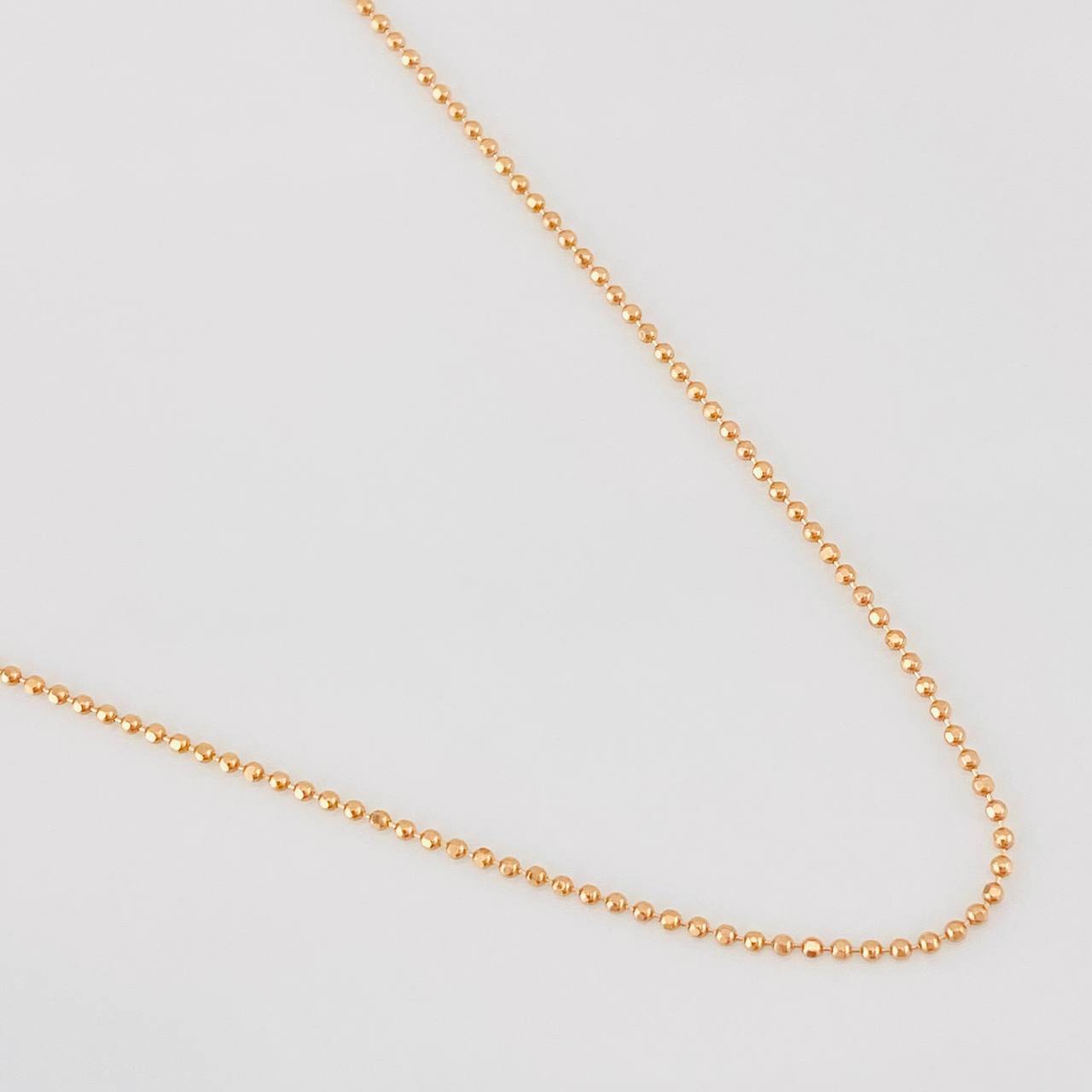 Cadena Militar 1.85g / 18 in / 1mm Oro Rosa 18K