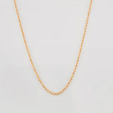 Cadena Militar 2.4g / 24 in / 1mm Oro Rosa 18K