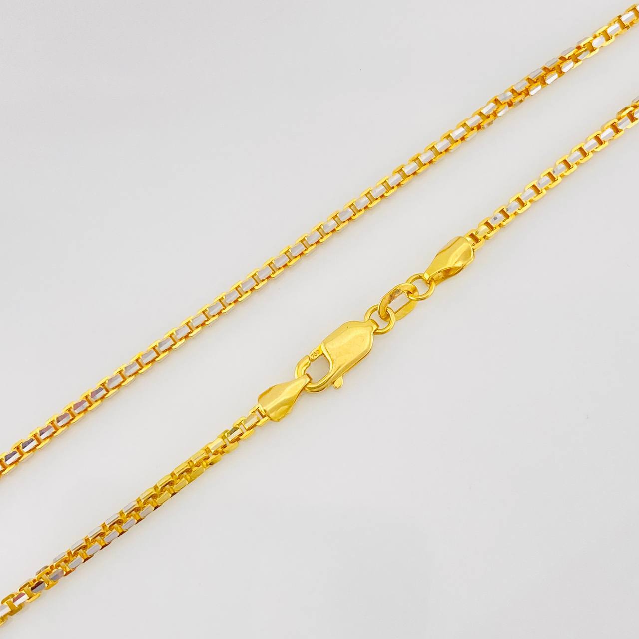 Venetian Chain 15g / 24 in / 1.76mm Two-Tone Yellow White 18K Gold