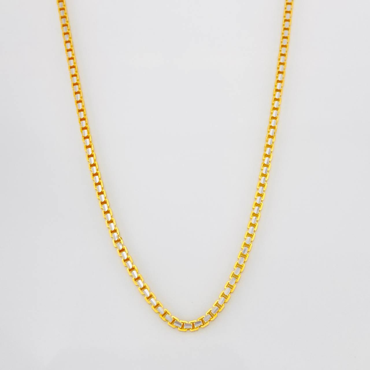 Venetian Chain 15g / 24 in / 1.76mm Two-Tone Yellow White 18K Gold