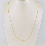 Cadena Militar 2.6g / 24 in / 1mm Oro Amarillo 18K