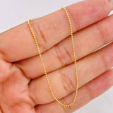 Cadena Militar 2.6g / 24 in / 1mm Oro Amarillo 18K