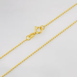 Cadena Militar 2.6g / 24 in / 1mm Oro Amarillo 18K
