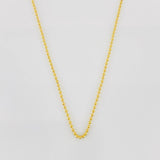 Cadena Militar 2.6g / 24 in / 1mm Oro Amarillo 18K