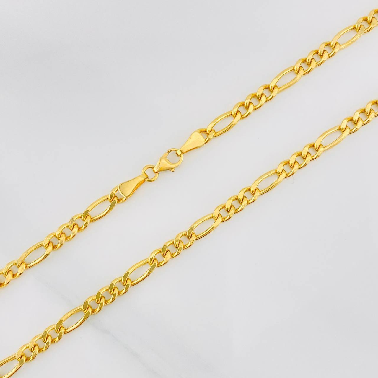 Cadena Figaro 11.25g / 26 in / 3.72mm Oro Amarillo 18K