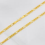 Cadena Figaro 11.25g / 26 in / 3.72mm Oro Amarillo 18K