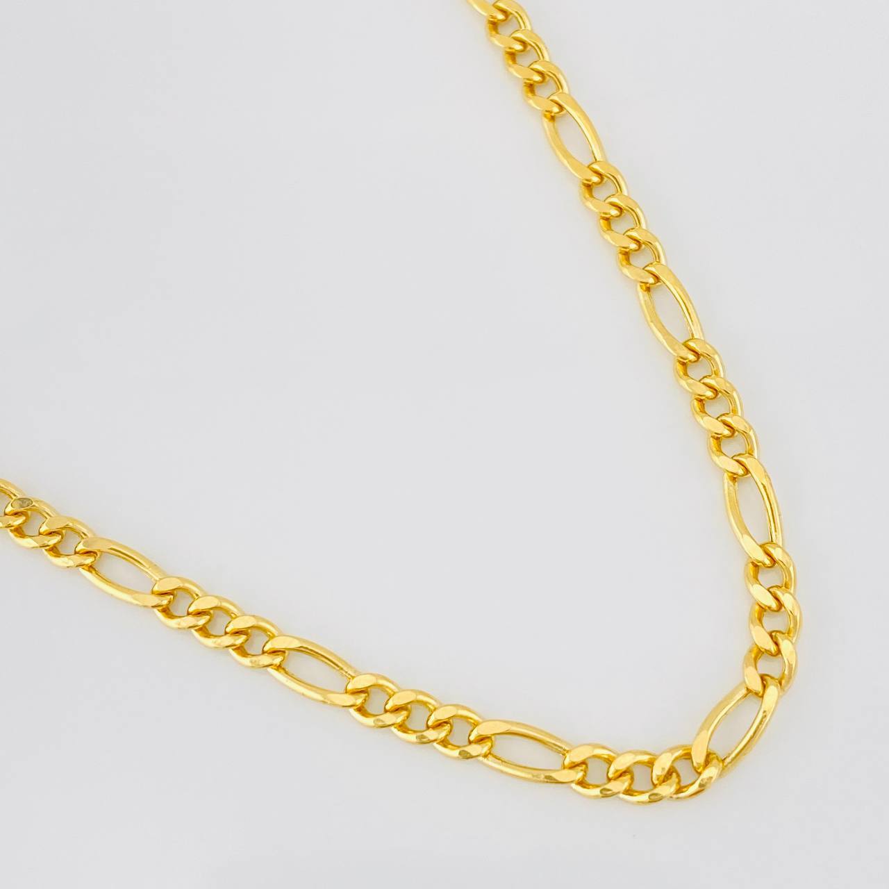 Cadena Figaro 11.25g / 26 in / 3.72mm Oro Amarillo 18K