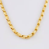 Cadena Rustica Intercalada Tribal 14.2g / 20 in / 4.1mm Oro Amarillo 18K