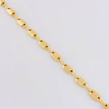 Cadena Rustica Punteada 9.2g / 20 in / 4.3mm Oro Amarillo 18K