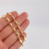 Cadena Rustica Punteada 8.95g / 20 in / 4.1mm Oro Amarillo 18K