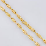 Cadena Rustica Barril 7.3g / 20 in / 3.2mm Oro Amarillo 18K