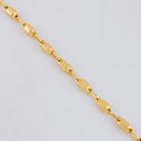 Cadena Rustica Barril 7.3g / 20 in / 3.2mm Oro Amarillo 18K