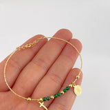 Pulso Aro Diamantado San Benito 3.25g / 7 1/4 in / 0.9mm Oro Amarillo 18K