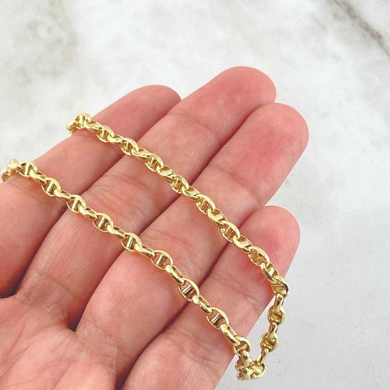 Marine Chain 9.25gr / 23.6in / 18K Gold +3$