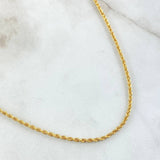 Rope Chain 1.05gr / 23.6in / 18K Gold +3