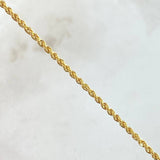 Rope Chain 1.7gr / 17.7in / 18K Gold +3$