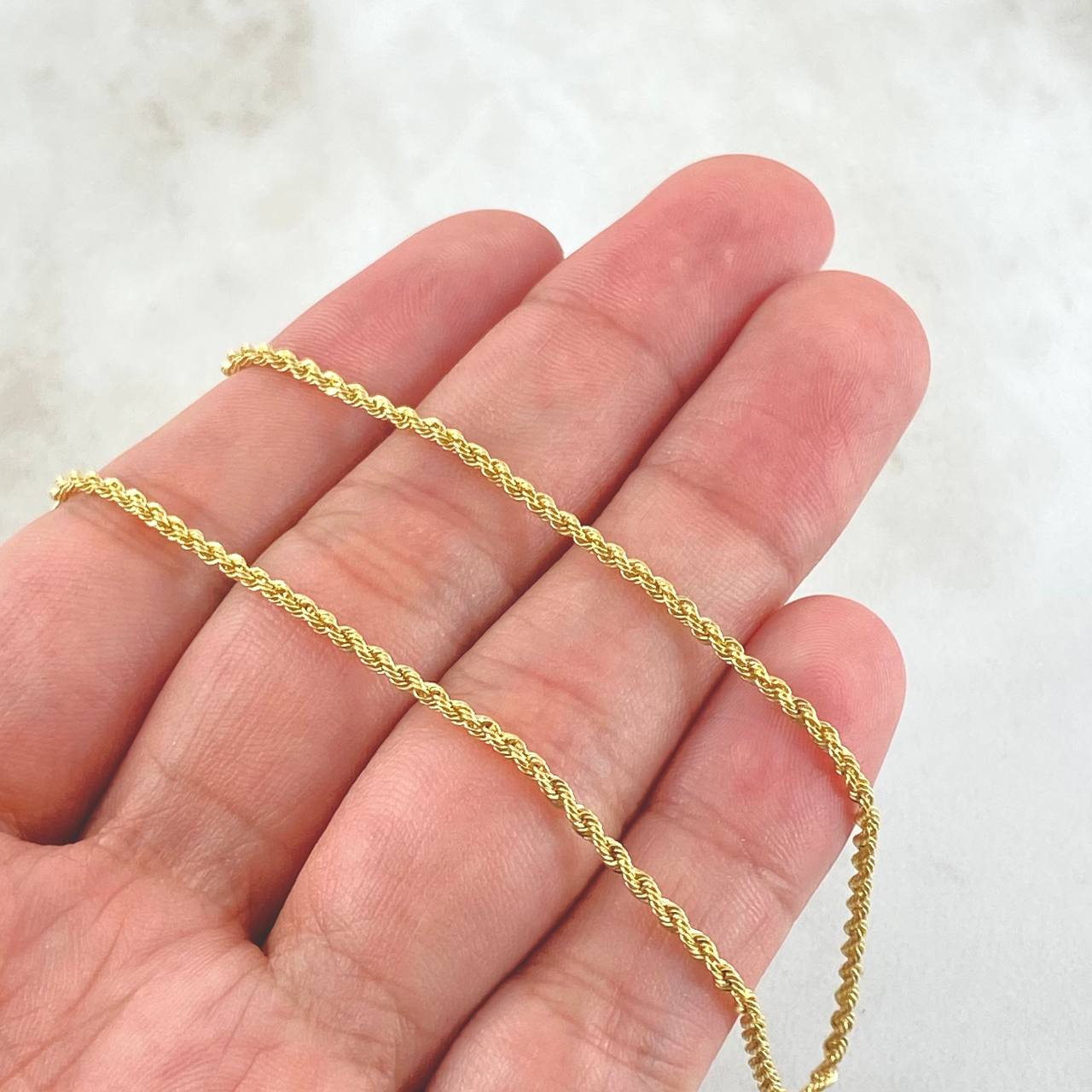 Rope Chain 1.45gr / 17.7in / 18K Gold +3$