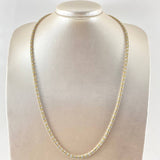 Cadena Ice 22.3gr / 60cm / Dos Oros Amarillo Blanco +4 18K