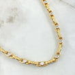 Cadena Click Tornillo Tribal 18.9gr / 60cm / Dos Oros Amarillo Blanco +4 18K