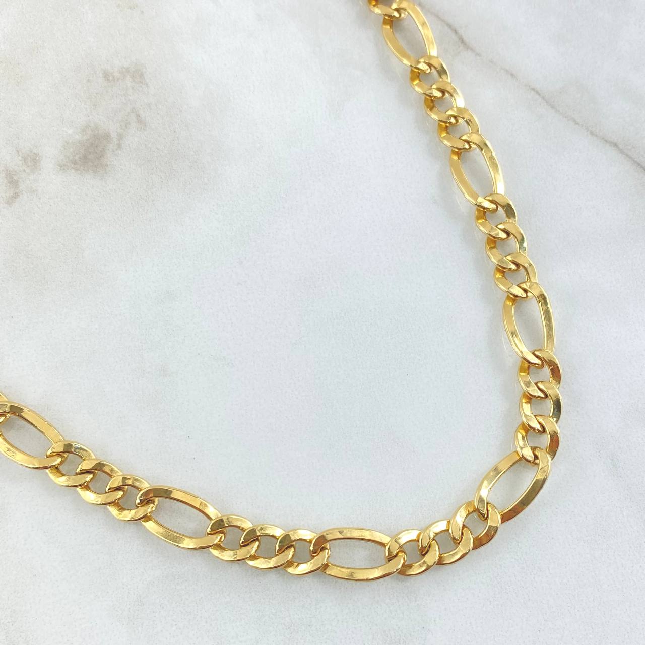 Figaro Chain 18.25gr / 23.6in / 18K Gold +1$