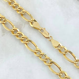 Figaro Chain 18.25gr / 23.6in / 18K Gold +1$