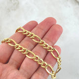 Figaro Chain 18.25gr / 23.6in / 18K Gold +1$