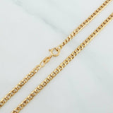 Cadena Cubana 2.5 g / 51.3 cm / 2.46 mm Oro Amarillo 18K