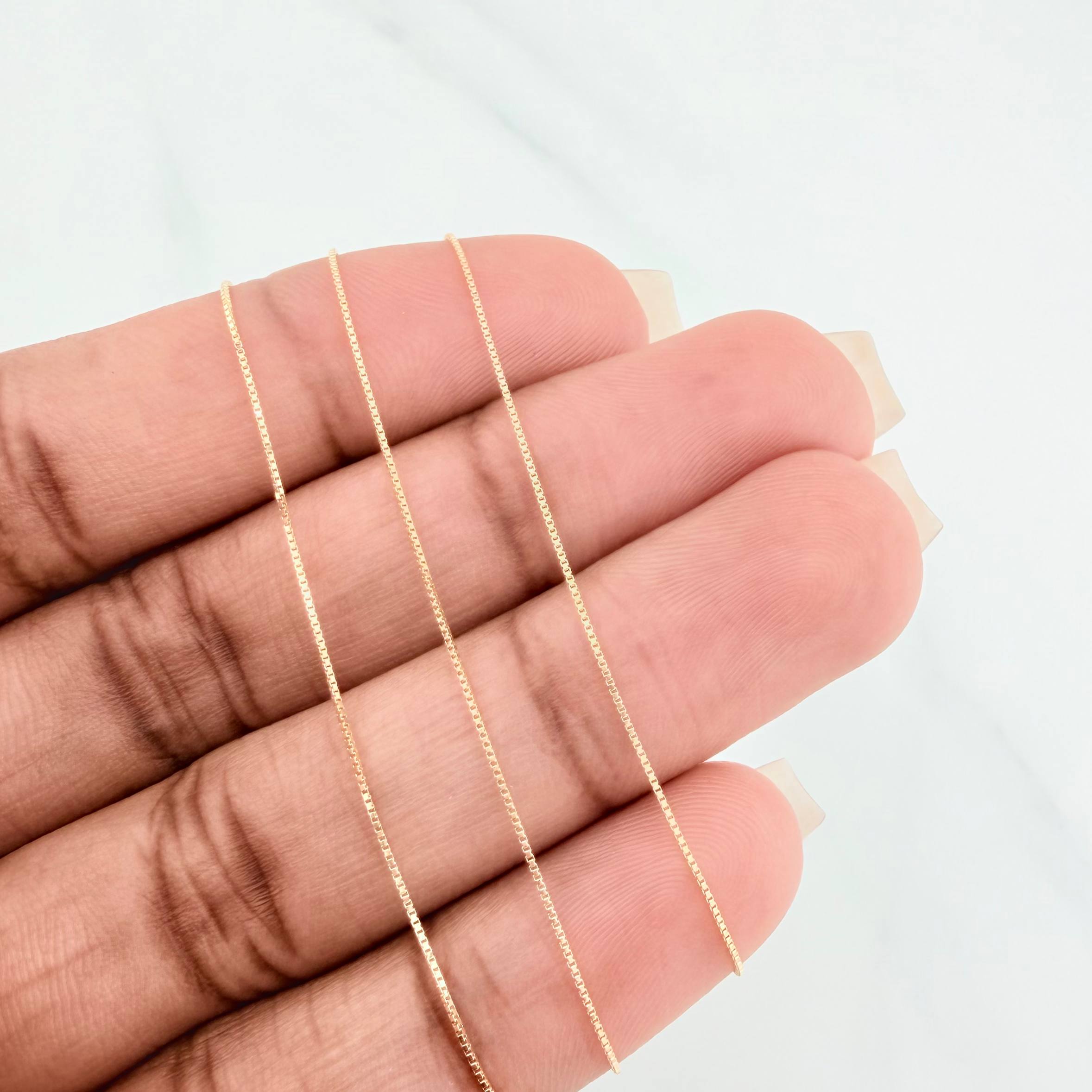 Venetian Chain 0.95 g / 16 in / 0.53 mm Yellow Gold 18K