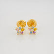 Topos Flor 0.85 g / in / 3.5 mm Oro Amarillo 18K
