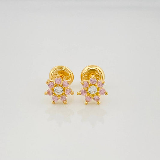 Topos Flor 0.95 g / in / 4 mm Oro Amarillo 18K