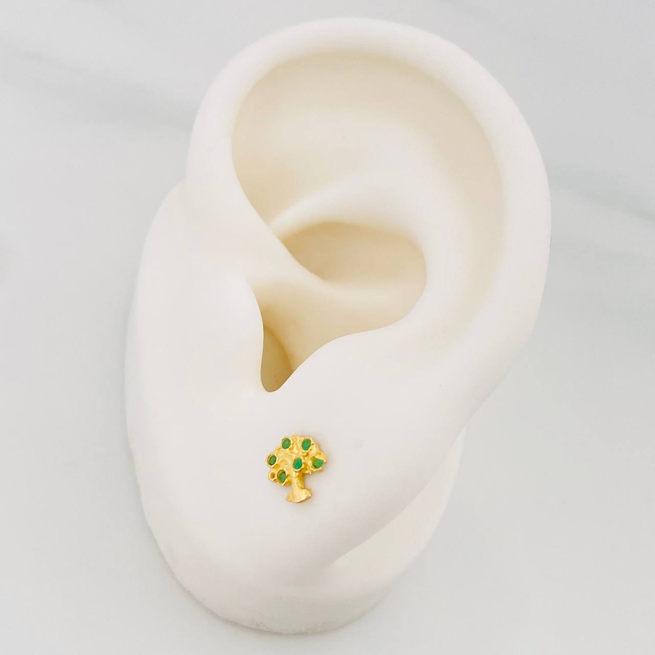 Topos Arbol 0.85 g / in / 4.4 mm Oro Amarillo 18K