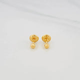 Topos Bola Diamantada 0.45 g / in / 3 mm Oro Amarillo 18K