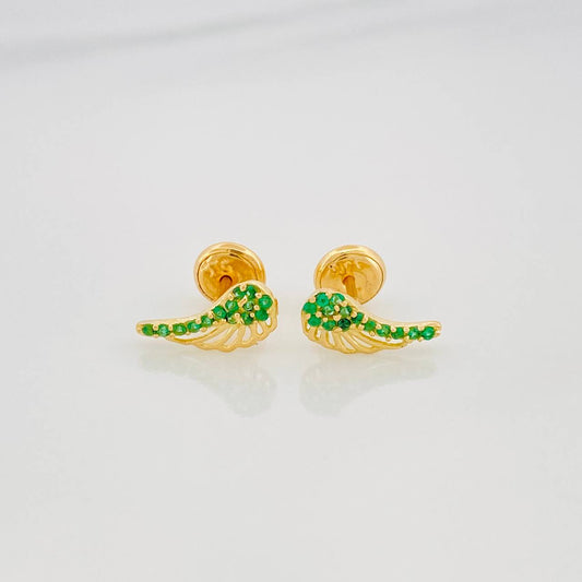 Topos Alas 0.8 g / in / 3 mm Oro Amarillo 18K