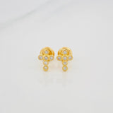 Topos Cruz 0.95 g / in / 4.3 mm Oro Amarillo 18K