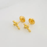 Topos Cruz 0.95 g / in / 4.3 mm Oro Amarillo 18K
