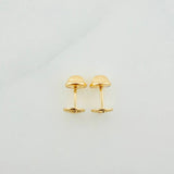 Stud Earrings San Miguel Arcangel 0.75 g / in / 7 mm Yellow Gold 18K