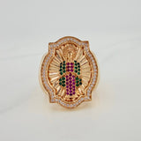 Anillo Virgen Guadalupe 13.5gr / T10 1/4 / Oro Amarillo 18K %