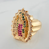 Anillo Virgen Guadalupe 7.15gr / T6 1/2 / Oro Amarillo 18K %